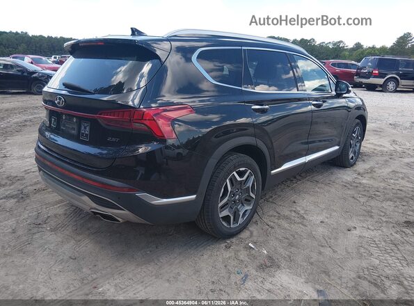 5NMS44AL0MH322222 2021 HYUNDAI SANTA FE Черный Задняя правая четверть