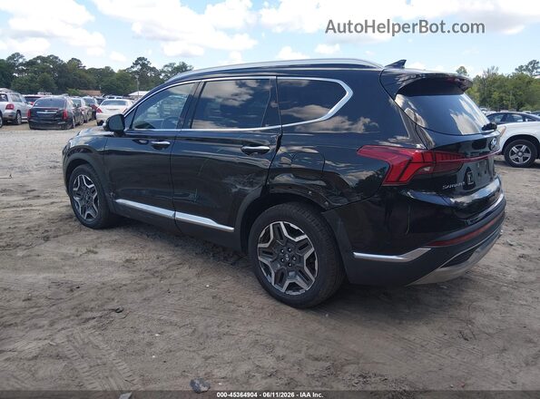 5NMS44AL0MH322222 2021 HYUNDAI SANTA FE Черный Задняя левая четверть