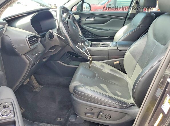 5NMS44AL2MH319998 2021 HYUNDAI SANTA Black Widok wnętrza z przodu