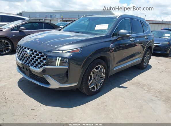 5NMS44AL3NH441495 2022 HYUNDAI SANTA FE Gray Առջևի ձախ երեք քառորդ տեսարան