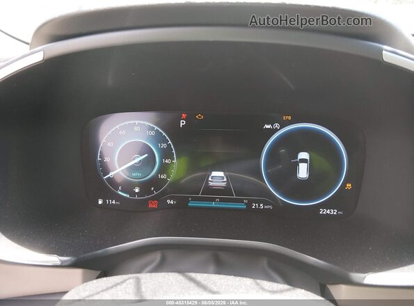 5NMS44AL4PH590968 2023 HYUNDAI SANTA FE Blue Vista de los asientos traseros
