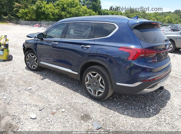 5NMS44AL4PH590968 2023 HYUNDAI SANTA FE Blue Trasero izquierdo