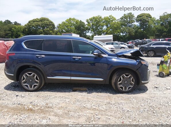 5NMS44AL4PH590968 2023 HYUNDAI SANTA FE Blue Vista interior trasera