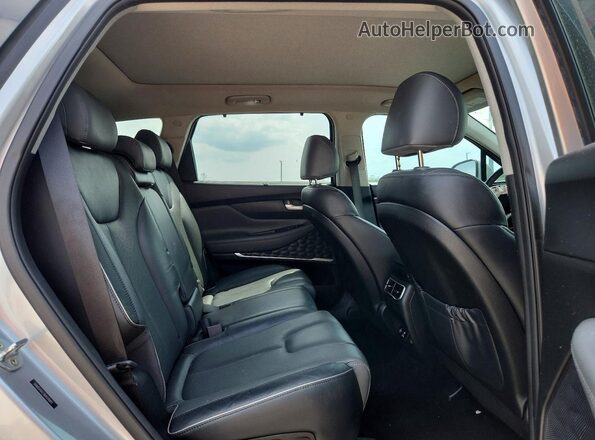 5NMS44AL5MH310891 2021 HYUNDAI SANTA Silver უკანა სალონის ხედი