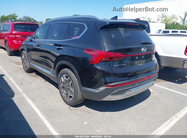 5NMS44AL6NH394110 2022 HYUNDAI SANTA FE Black Задня ліва чверть