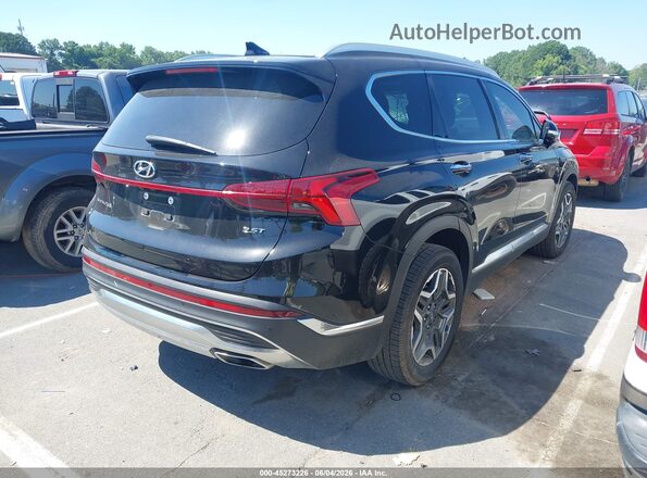 5NMS44AL6NH394110 2022 HYUNDAI SANTA FE Black Задня права чверть