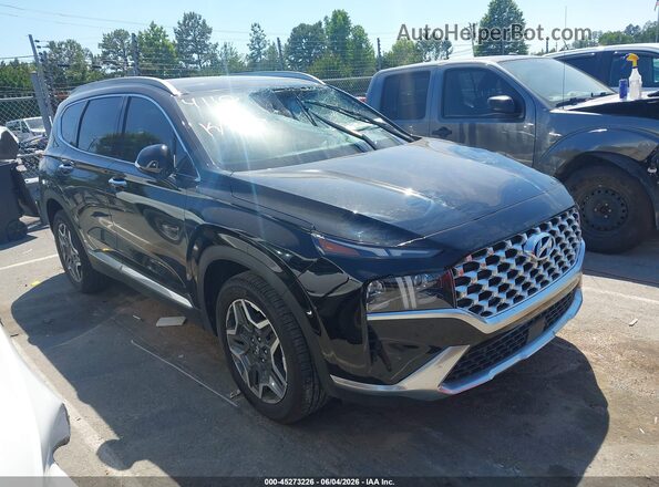 5NMS44AL6NH394110 2022 HYUNDAI SANTA FE Black Вид задньої частини салону