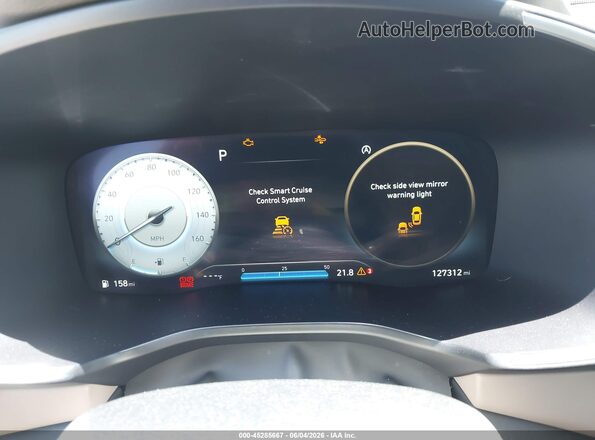 5NMS44AL6NH414050 2022 HYUNDAI SANTA FE White Հետևի նստատեղերի տեսք