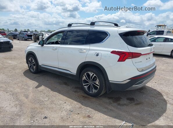 5NMS44AL8MH318712 2021 HYUNDAI SANTA FE Белый Задняя левая четверть