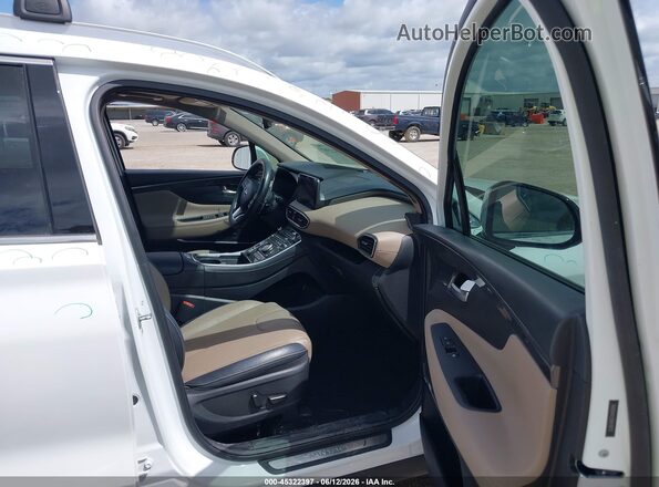 5NMS44AL8MH318712 2021 HYUNDAI SANTA FE Белый Вид салона спереди