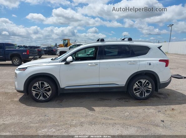 5NMS44AL8MH318712 2021 HYUNDAI SANTA FE Белый Вид задней части салона