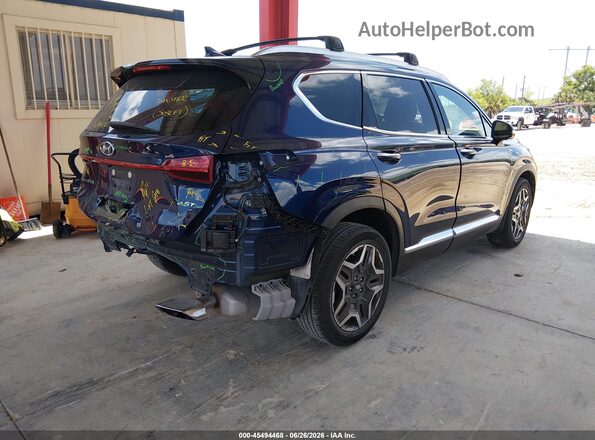 5NMS44AL8MH364363 2021 HYUNDAI SANTA FE Blue Հետևի աջ