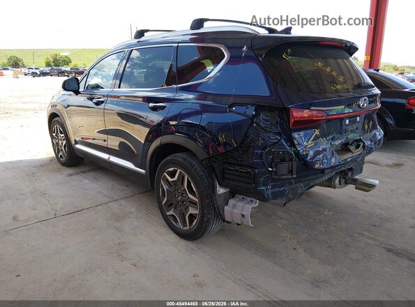 5NMS44AL8MH364363 2021 HYUNDAI SANTA FE Blue Հետևի ձախ