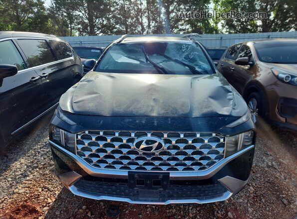 5NMS44AL8NH452556 2022 HYUNDAI SANTA Black Widok z przodu