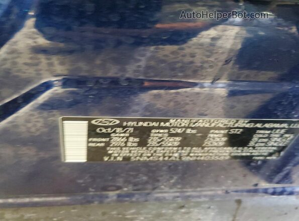 5NMS44AL9NH403589 2022 HYUNDAI SANTA Blue 