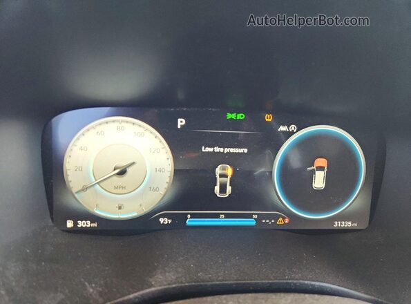 5NMS4DAL3MH349821 2021 HYUNDAI SANTA Red Вид щитка приладів