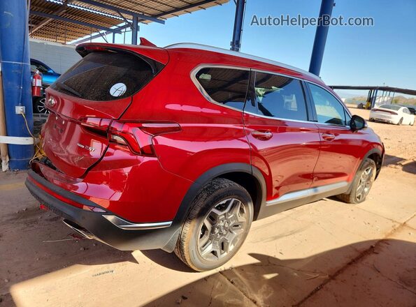 5NMS4DAL3MH349821 2021 HYUNDAI SANTA Red Задня права чверть