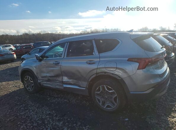 5NMS4DAL3MH372046 2021 HYUNDAI SANTA Silver Trasero izquierdo