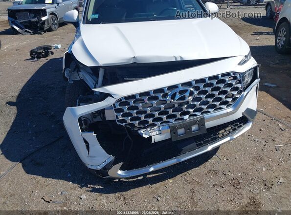 5NMS4DAL4NH386975 2022 HYUNDAI SANTA FE White Դիմացի տեսք