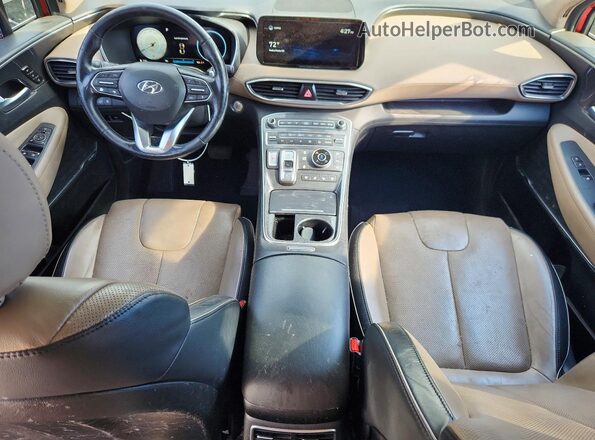 5NMS4DAL6MH315971 2021 HYUNDAI SANTA Red Առջևի վահանակի տեսք
