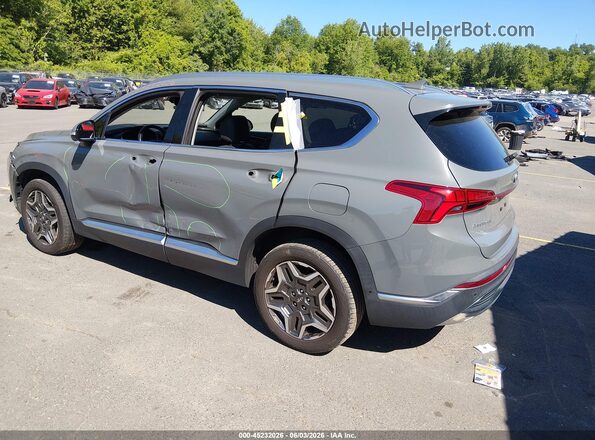 5NMS4DAL6MH343544 2021 HYUNDAI SANTA FE Gray Հետևի ձախ