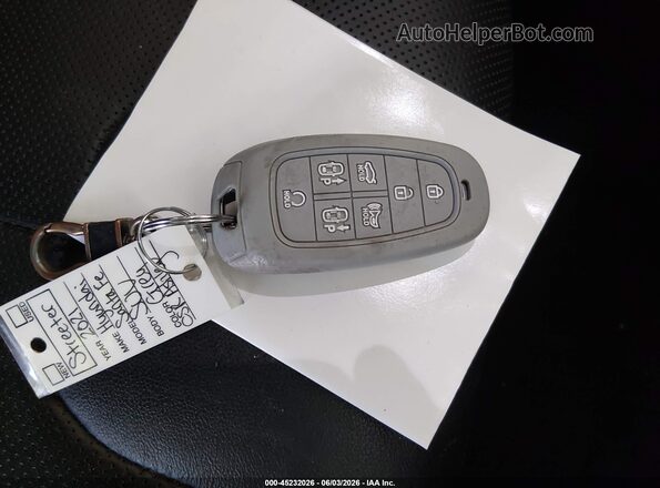 5NMS4DAL6MH343544 2021 HYUNDAI SANTA FE Gray Առջևի վահանակի տեսք