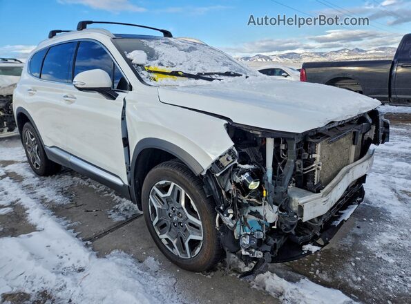 5NMS4DAL6MH365317 2021 HYUNDAI SANTA Белый Передняя правая четверть