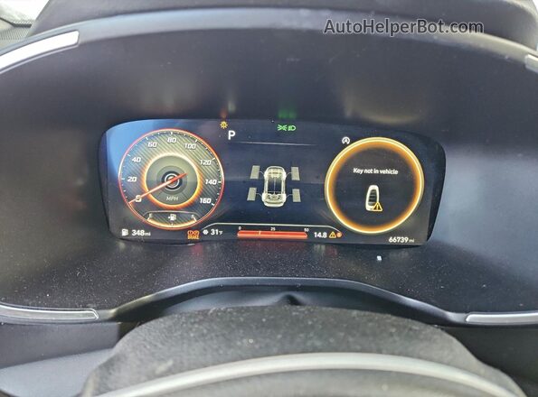 5NMS4DAL6MH365317 2021 HYUNDAI SANTA Белый Вид щитка приборов