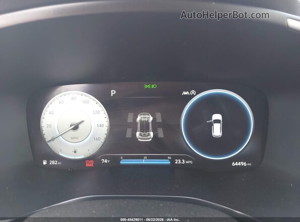 5NMS4DAL6NH458369 2022 HYUNDAI SANTA FE White უკანა სავარძლების ხედი