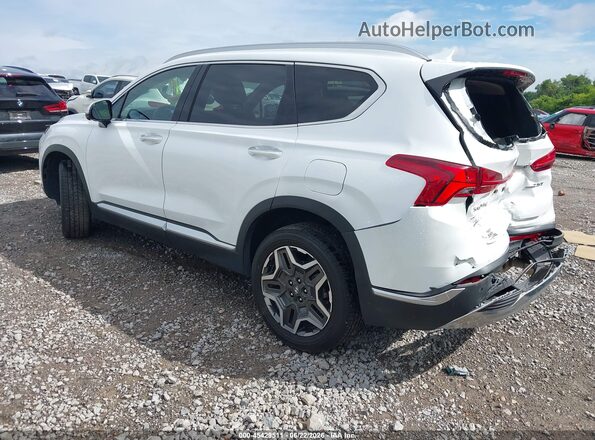 5NMS4DAL6NH458369 2022 HYUNDAI SANTA FE White უკანა მარცხენა