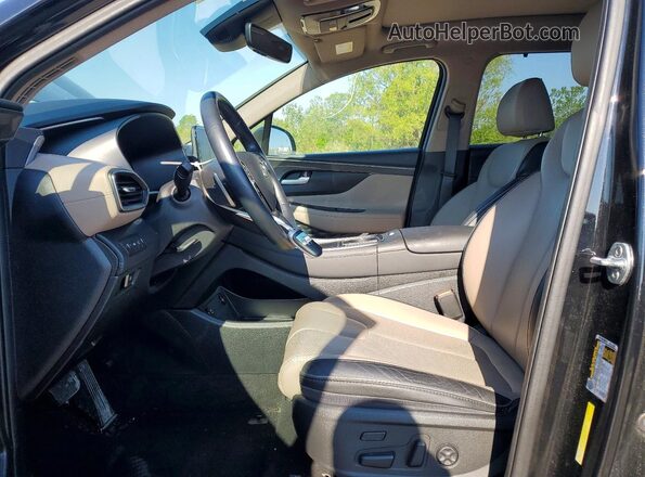 5NMS4DAL7NH457215 2022 HYUNDAI SANTA Black Widok wnętrza z przodu