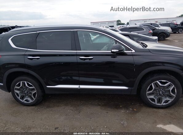5NMS4DAL7PH516976 2023 HYUNDAI SANTA FE Black უკანა სალონის ხედი