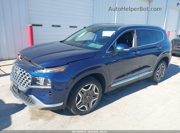5NMS4DAL8MH335056 2021 HYUNDAI SANTA FE Dark Blue Przód lewy