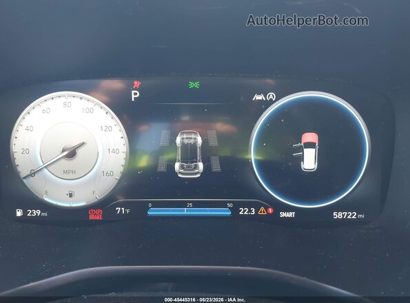 5NMS4DAL8MH335056 2021 HYUNDAI SANTA FE Dark Blue Widok tylnych siedzeń