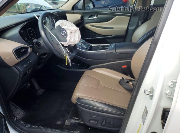 5NMS4DAL9MH346986 2021 HYUNDAI SANTA White Front interior view