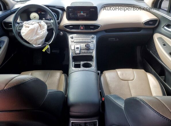 5NMS4DAL9MH346986 2021 HYUNDAI SANTA White Dashboard view