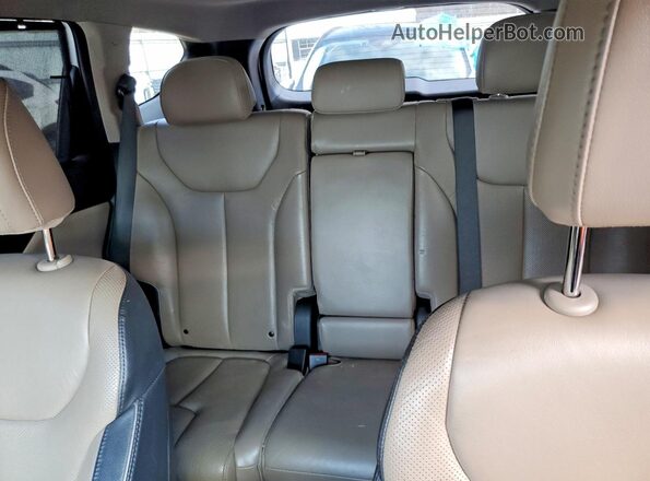 5NMS4DAL9MH346986 2021 HYUNDAI SANTA White Rear seats view