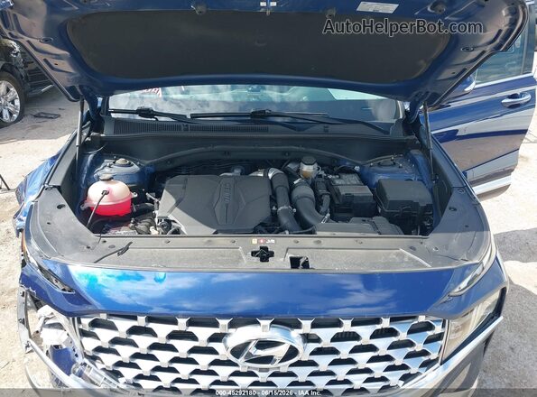 5NMS4DAL9NH391489 2022 HYUNDAI SANTA FE Blue Հետևի տեսք