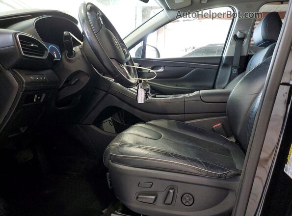 5NMS4DALXMH353848 2021 HYUNDAI SANTA Black Vista interior delantera