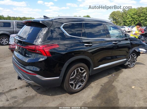 5NMS4DALXNH478690 2022 HYUNDAI SANTA FE Black Trasero derecho