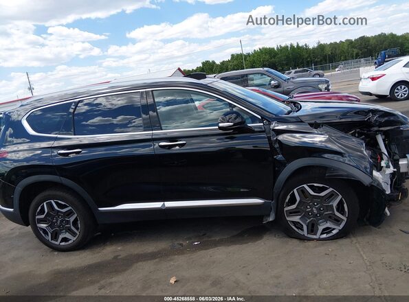 5NMS4DALXNH478690 2022 HYUNDAI SANTA FE Black Vista interior trasera