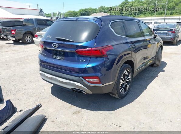 5NMS53AA1LH147385 2020 HYUNDAI SANTA FE Blue Հետևի աջ