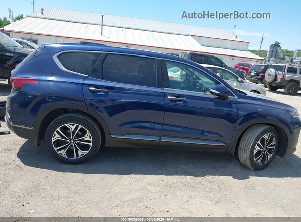 5NMS53AA1LH147385 2020 HYUNDAI SANTA FE Blue Սալոնի 360 աստիճան տեսք