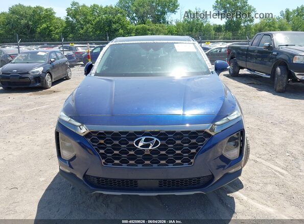 5NMS53AA1LH147385 2020 HYUNDAI SANTA FE Blue Սալոնի հետևի տեսք