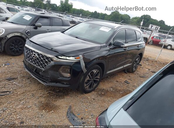 5NMS53AA1LH231965 2020 HYUNDAI SANTA FE Black Առջևի ձախ երեք քառորդ տեսարան