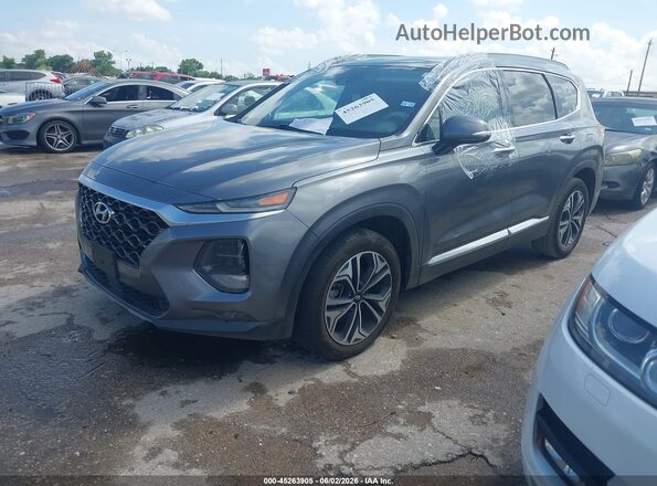 5NMS53AA2KH037363 2019 HYUNDAI SANTA FE Gray 