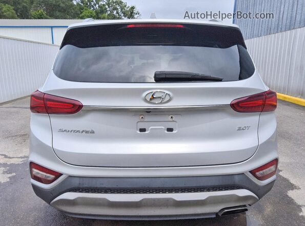 5NMS53AA2KH131338 2019 HYUNDAI SANTA Silver Rear view