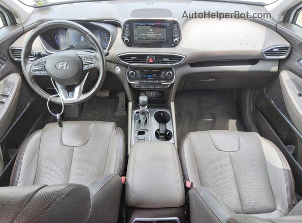 5NMS53AA2KH131338 2019 HYUNDAI SANTA Silver Dashboard view