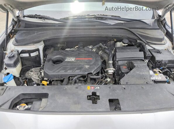 5NMS53AA2KH131338 2019 HYUNDAI SANTA Silver Engine compartment view