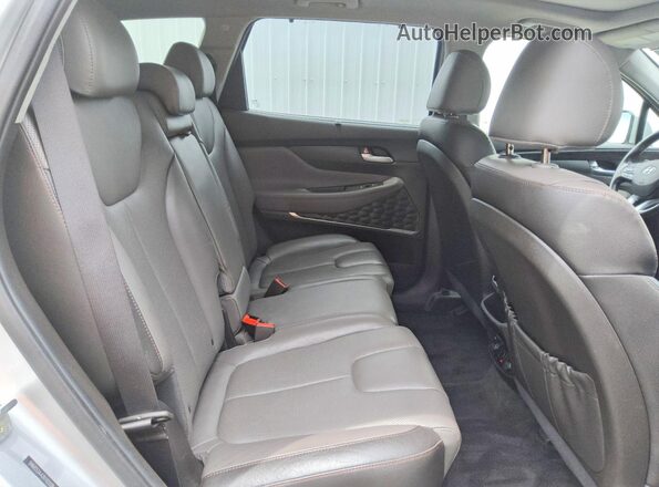 5NMS53AA2KH131338 2019 HYUNDAI SANTA Silver Rear interior view